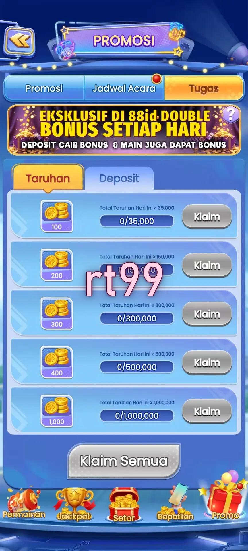 rt99 Masuk